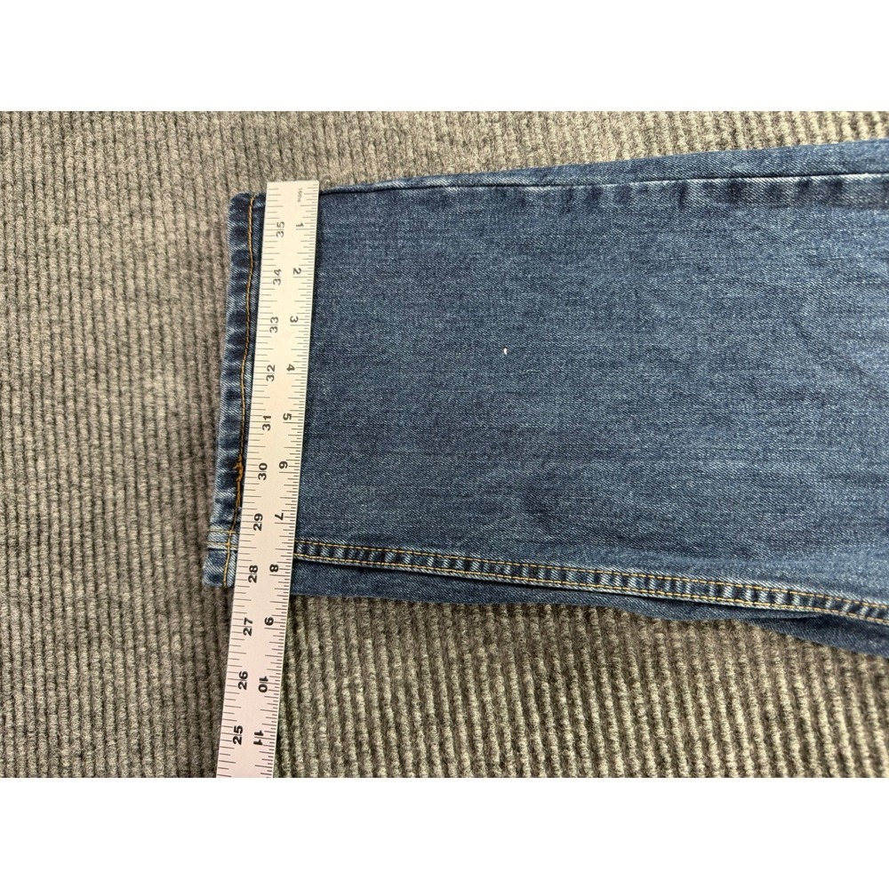 Levi's 505 Regular Fit Straight Leg Jeans Mens 36x34 Medium Wash Blue - Picture 6 of 11